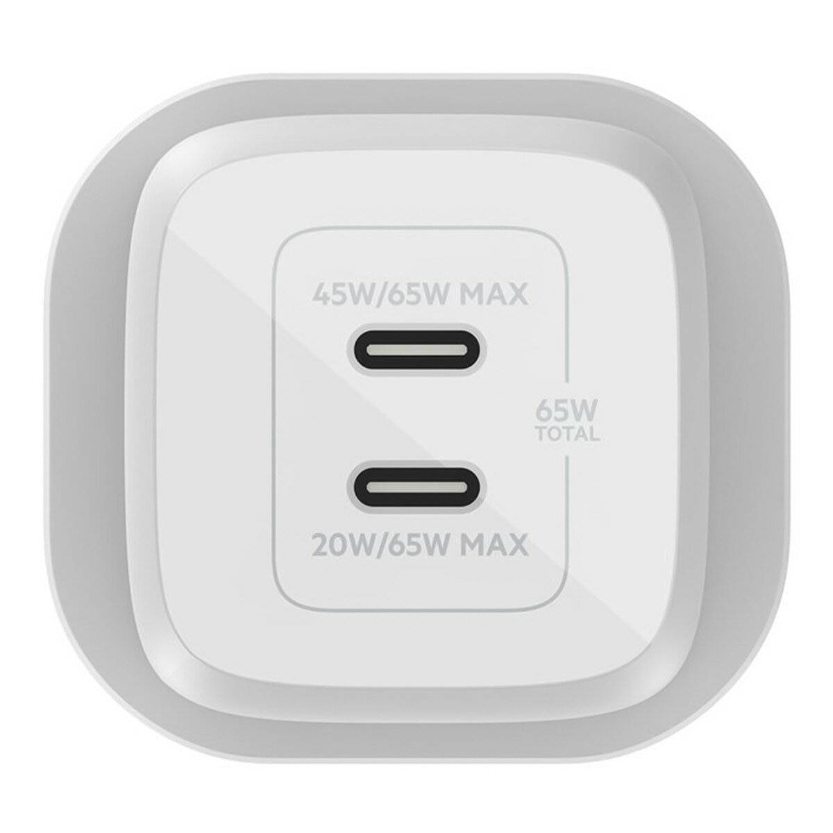 Belkin BoostCharge USB-C to USB-C 編織連接線 (60W 1.5米) 2入組 白 + Belkin BoostCharge Pro 雙USB-C 氮化鎵 充電器 (65W PPS) 2入組 迪士尼系列