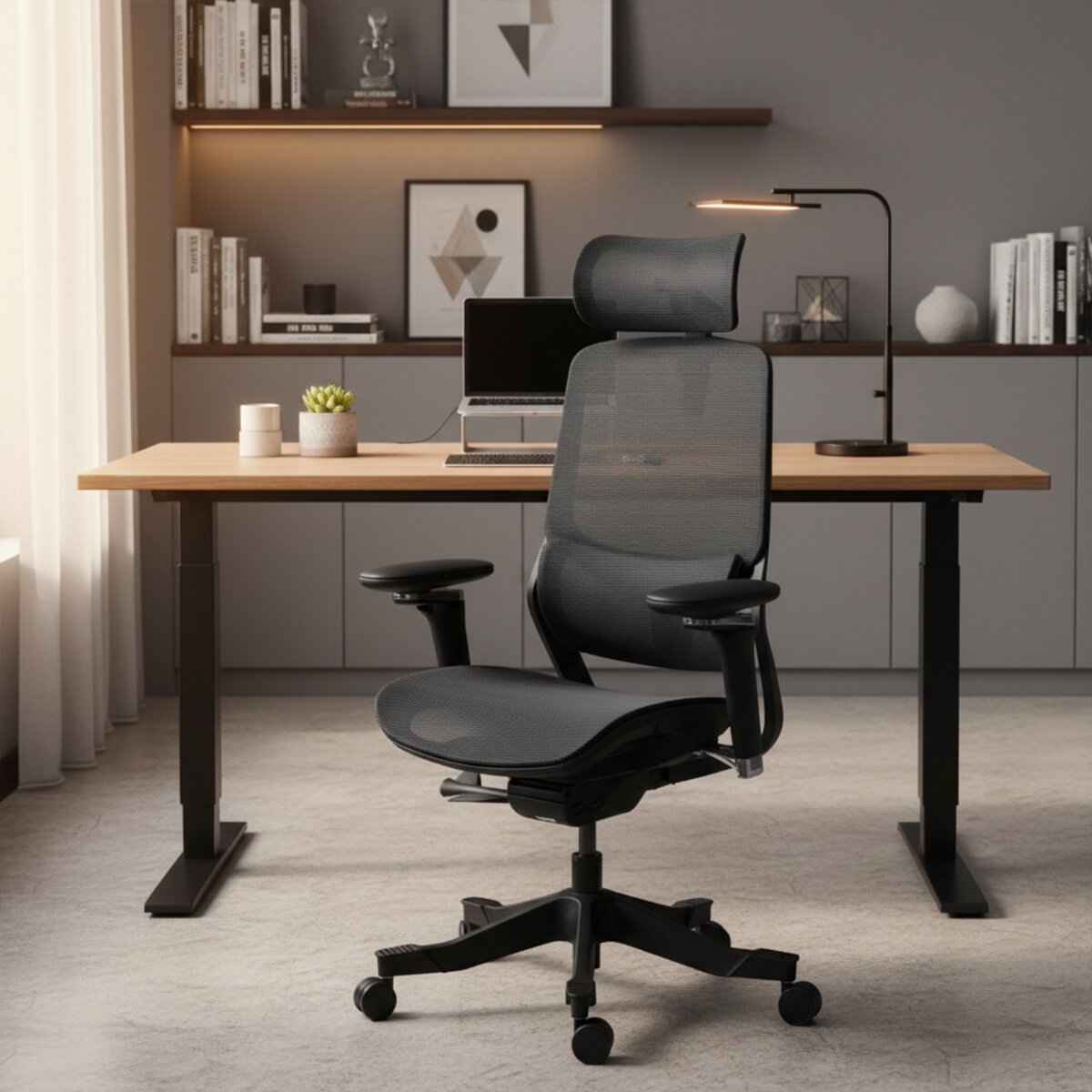 ERGOKING S5 人體工學椅 黑框黑網