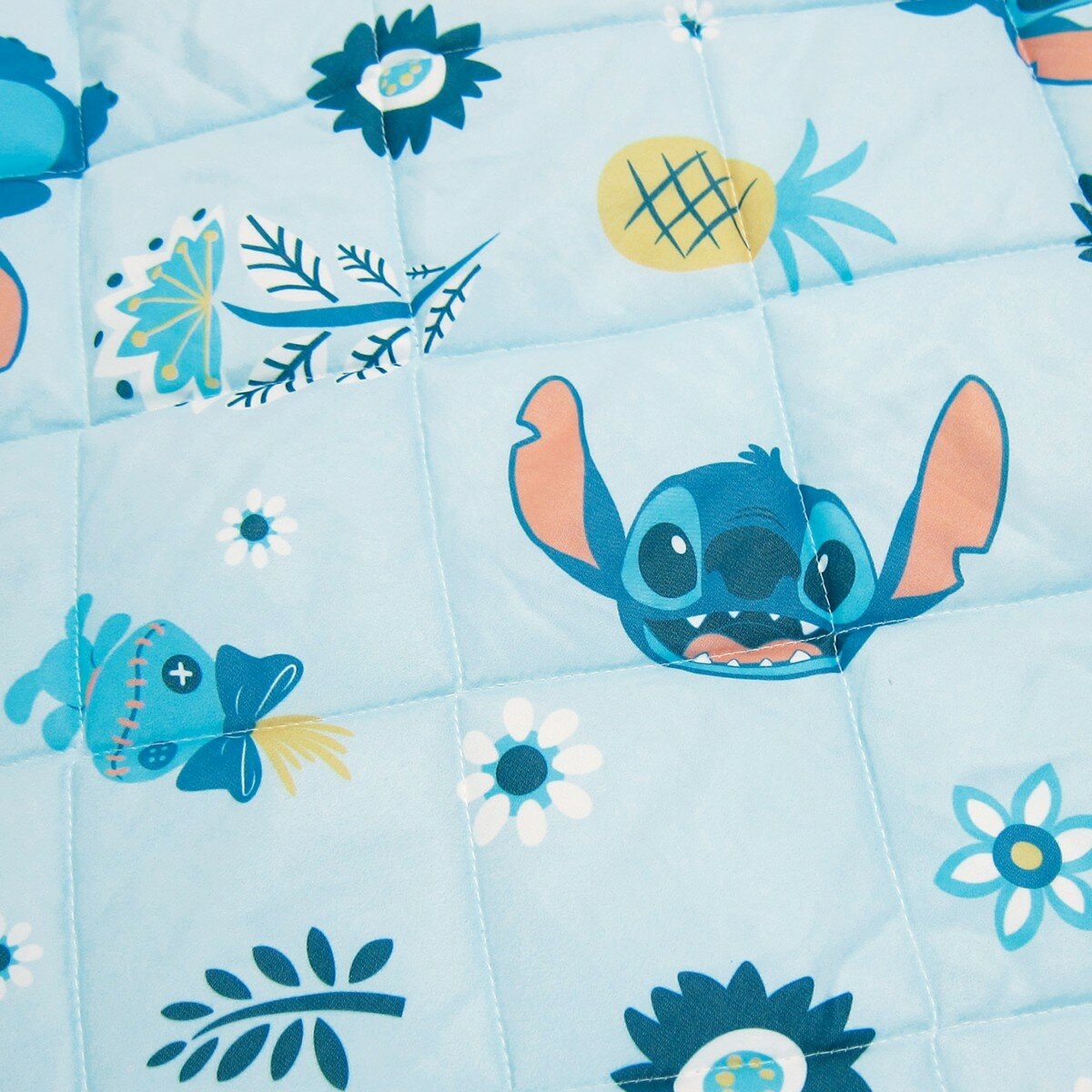 收納型卡通兒童睡袋 3件組 史迪奇 花開仲夏