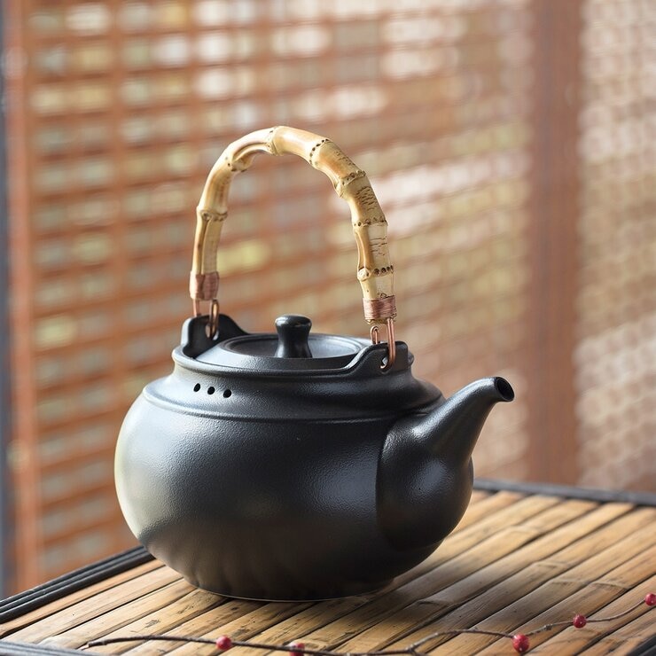 陸寶 寶滿燒水陶壺2號 1.5公升 禪風黑