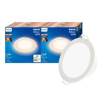 飛利浦 LED 17W 智慧可調色溫嵌燈 4入