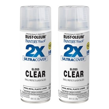 Rust-Oleum 樂立恩 2X 極致雙效保護漆 亮光透明 2入組