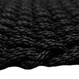 Korhani Studio 編織質感地墊 60公分 X 90公分 X 1.8公分 黑