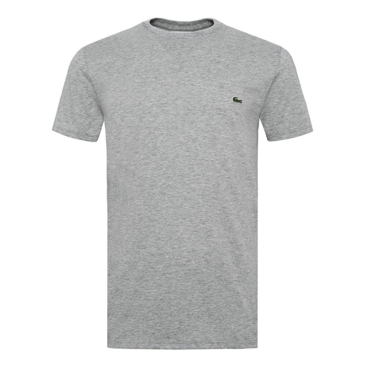 Lacoste 男純棉圓領短袖上衣 灰 Lacoste 男純棉圓領短袖上衣 灰
