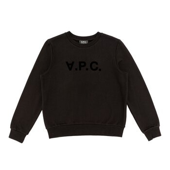A.P.C. 女植絨長袖上衣 黑 S