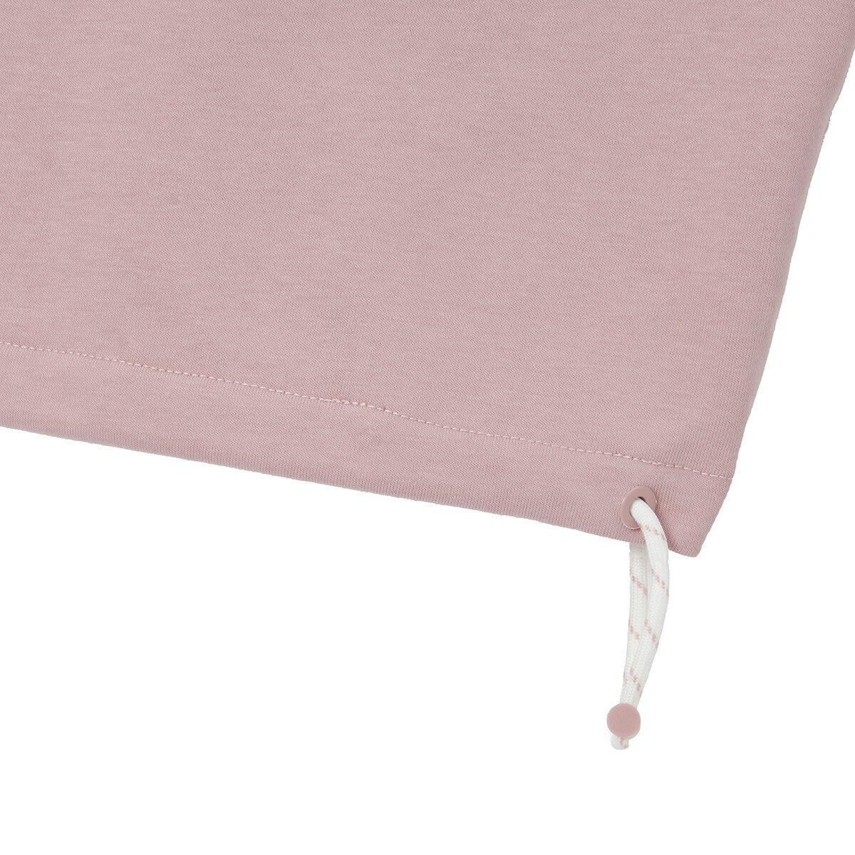 KANGOL 女長袖短版抽繩上衣 粉紅