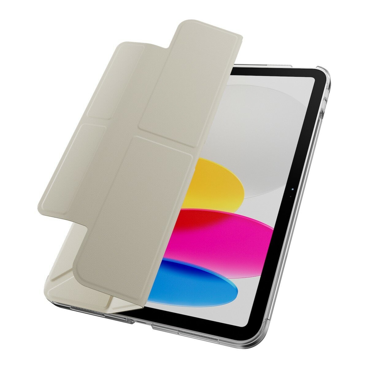 MAGEASY Facet 全方位支架透明背蓋保護套 for 2022 iPad 10 & 2025 iPad A16 星光白