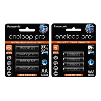 eneloop Pro 充電電池組 三號 4入 + 四號 4入