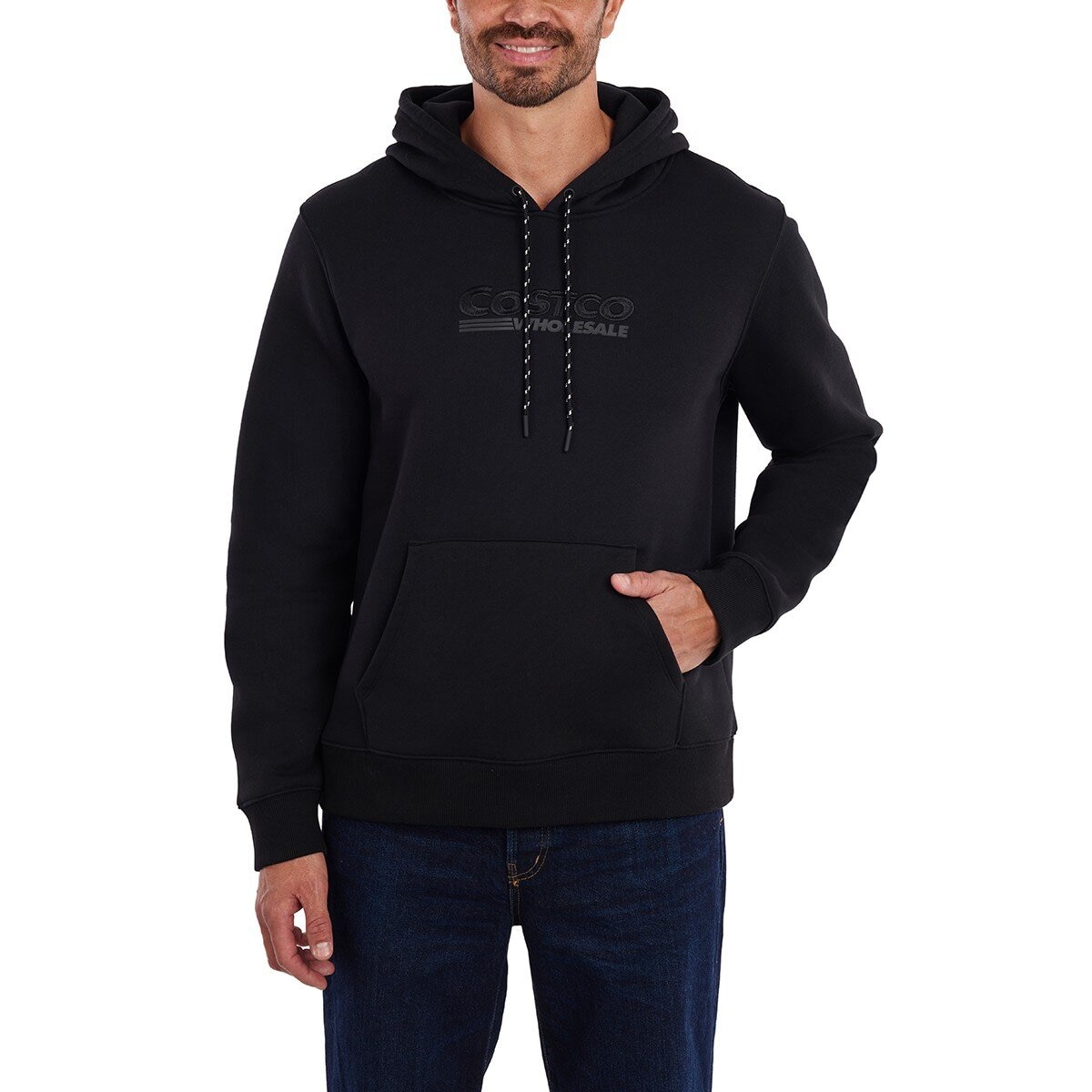 科克蘭 連帽長袖上衣 黑