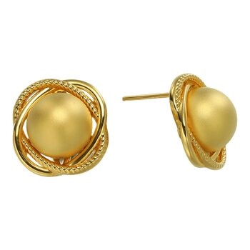 24K黃金耳環 5D金珠 165厘