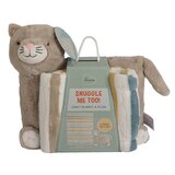 Little Miracles 動物造型枕 + 舒適蓋毯 貓咪