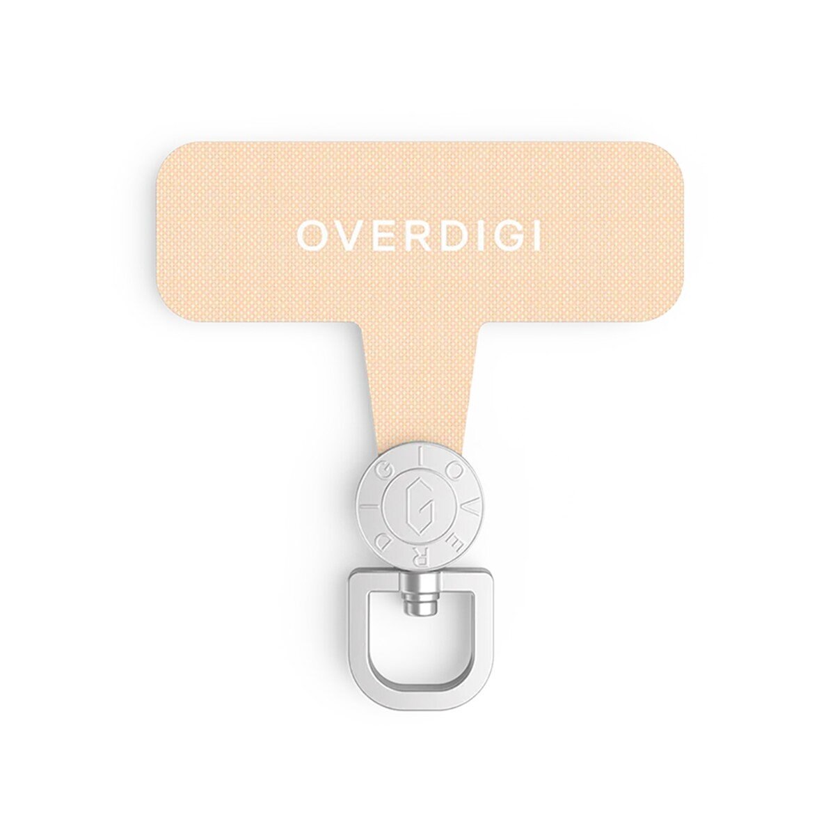 OVERDIGI Handy 多彩快拆手機掛繩+ 360 旋轉掛繩墊片組 棕+粉
