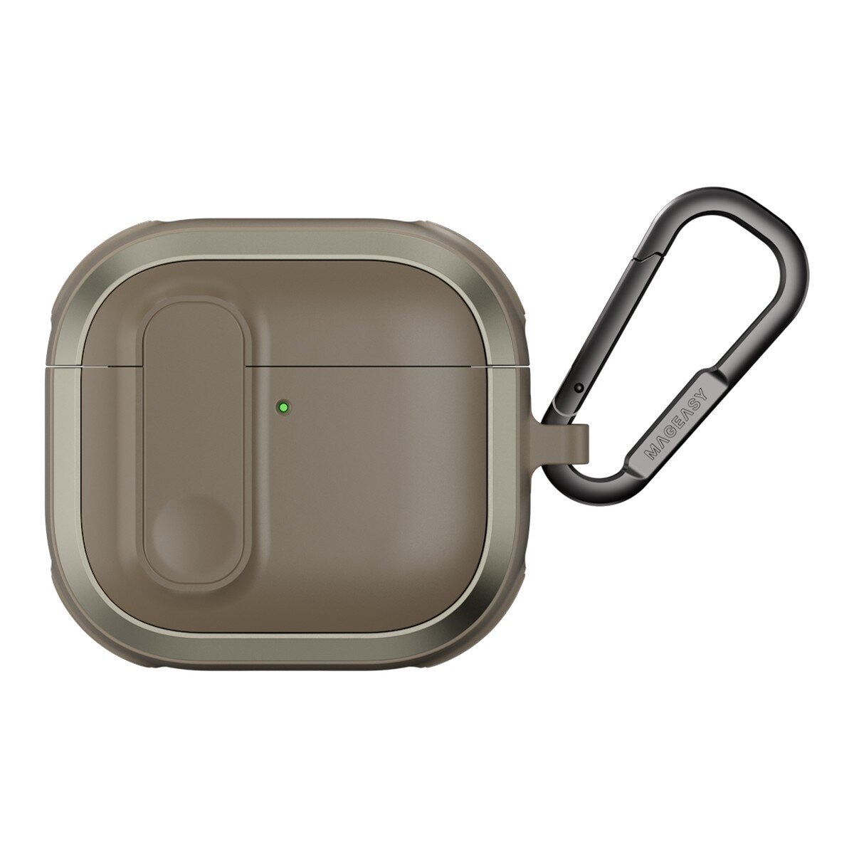 MAGEASY Odyssey 抗衝擊磁扣手繩耳機殼 AirPods 4 金屬沙 MAGEASY Odyssey 抗衝擊磁扣手繩耳機殼 AirPods 4 金屬沙