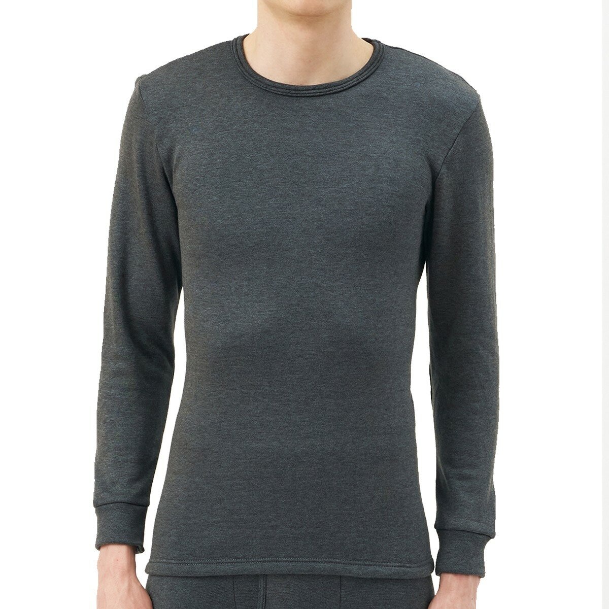 AS 男圓領發熱衣