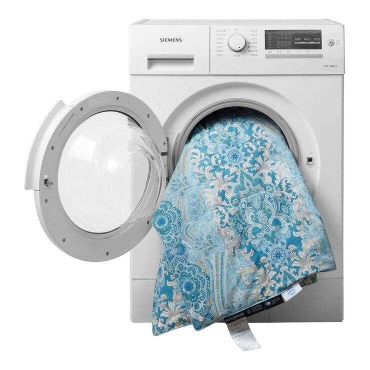 Hotel Grand 雙人白鵝絨可水洗子母被 180公分 X 210公分 藍