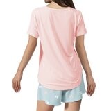 Advent 女短袖睡衣套組 粉