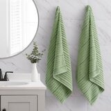 Welhome 波紋純棉浴巾 76公分 X 147公分 綠