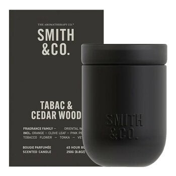 SMITH & CO. 香氛蠟燭 250公克 菸草與雪松木 SMITH & CO. 香氛蠟燭 250公克 菸草與雪松木