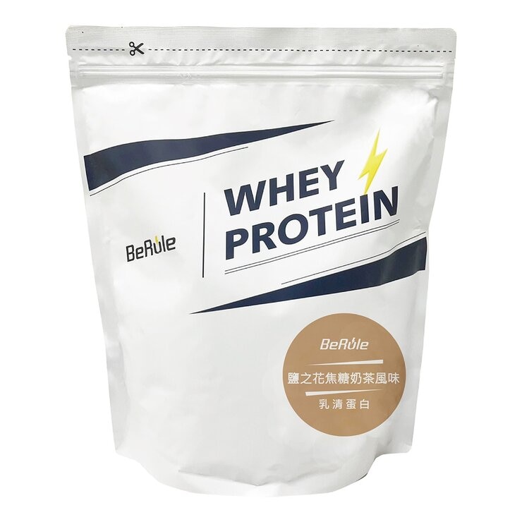 BeRule Whey Protein Powder Fleur de Sel Caramel Milk Tea Flavor 1 kg X 2-Pack