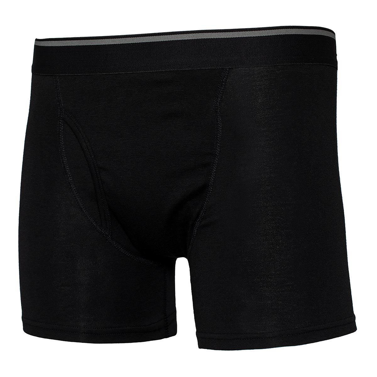 Kirkland Signature 科克蘭 男彈性平口褲4入 黑 XL