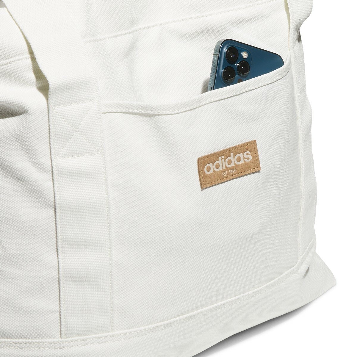 Adidas 帆布托特包 白
