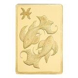PAMP 12星座黃金條塊 999.9純金 0.5公克 雙魚座