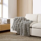 House & Home 泡泡毛舒適毯 152公分 X 177公分 灰