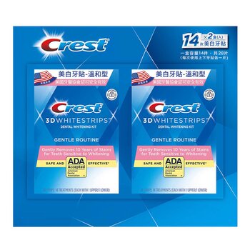 Crest 3D美白牙貼 溫和型 14次 X 2入