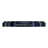 MAGEASY Bright M 不發黃軍規磁吸透明殼 iPhone 17 Pro Max(珊瑚磁圈) + 鏡頭保護貼Lenz鈦合金(午夜鈦) + Vetro 9H 鋼化玻璃保護膜
