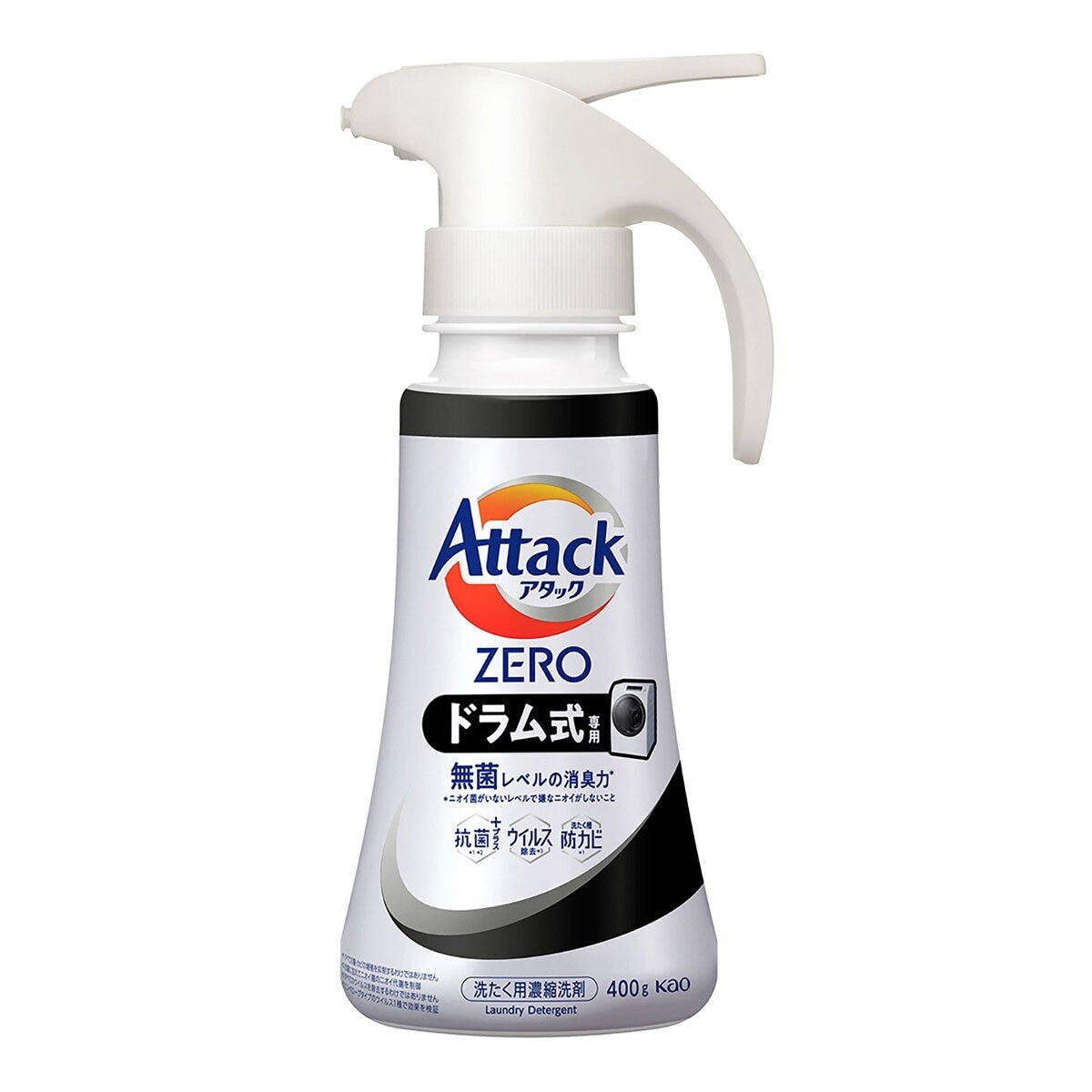 Attack ZERO 超濃縮噴槍型洗衣凝露 滾筒型專用 400公克 + 補充包 2100公克