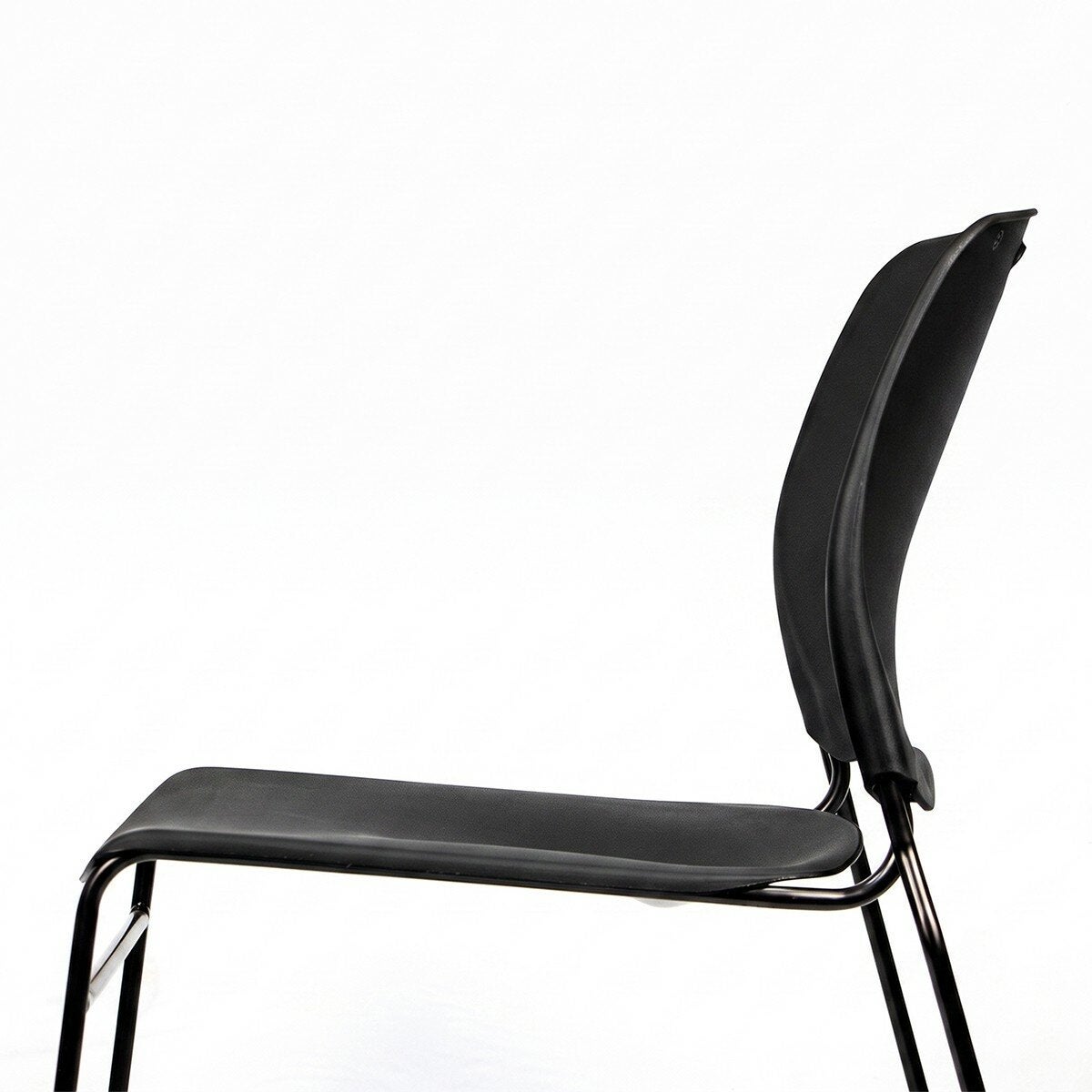 Musical Chairs Harmony 可堆疊訪客椅 2入組 黑