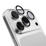 MAGEASY Bright M 不發黃軍規磁吸透明殼 iPhone 17 Pro(午夜磁圈) + 鏡頭保護貼Lenz(白色) + Vetro 9H 鋼化玻璃保護膜