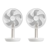 LUMENA FAN STAND 3Z 桌上型擺頭隨行風扇 2件組 白色