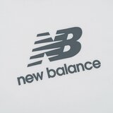 New Balance 男經典 Logo 短袖上衣 白
