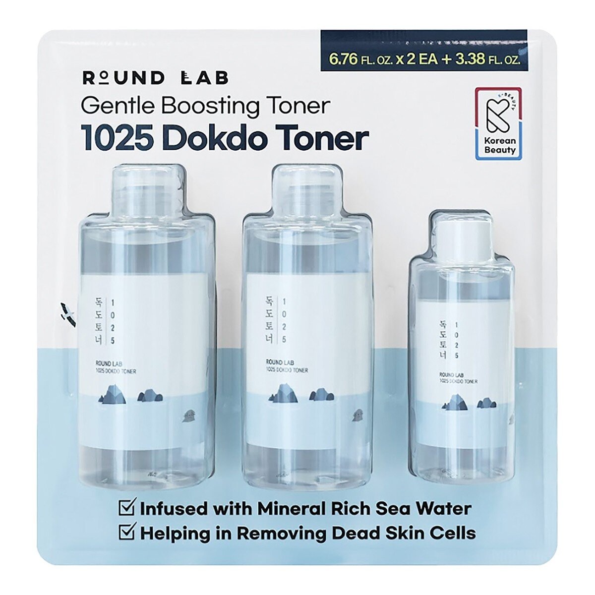 Round Lab Dokdo 化妝水 200毫升 X 2入 + 100毫升 X 1入