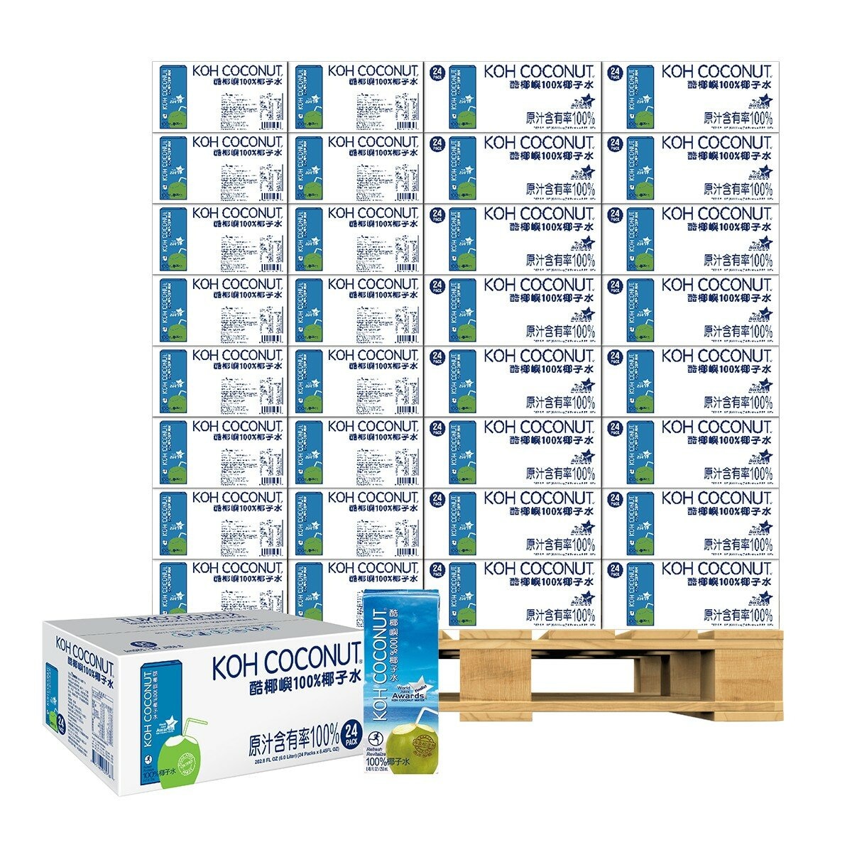 KOH COCONUT 純椰子水 250毫升 X 24入 X 144組