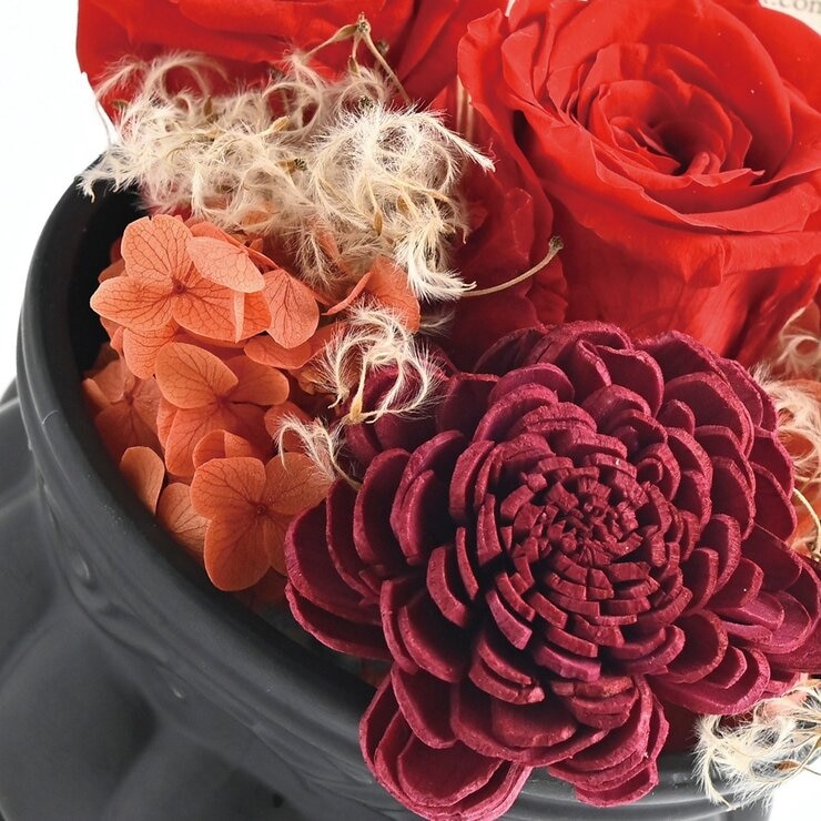 台北花苑 心動時刻 經典紅永生花