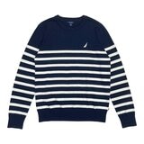 Nautica 男圓領毛衣 藍 S