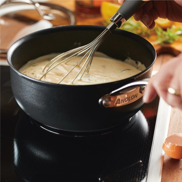 ANOLON ANOLON X SearTech 導磁不沾單柄湯鍋 含玻璃上蓋 20公分