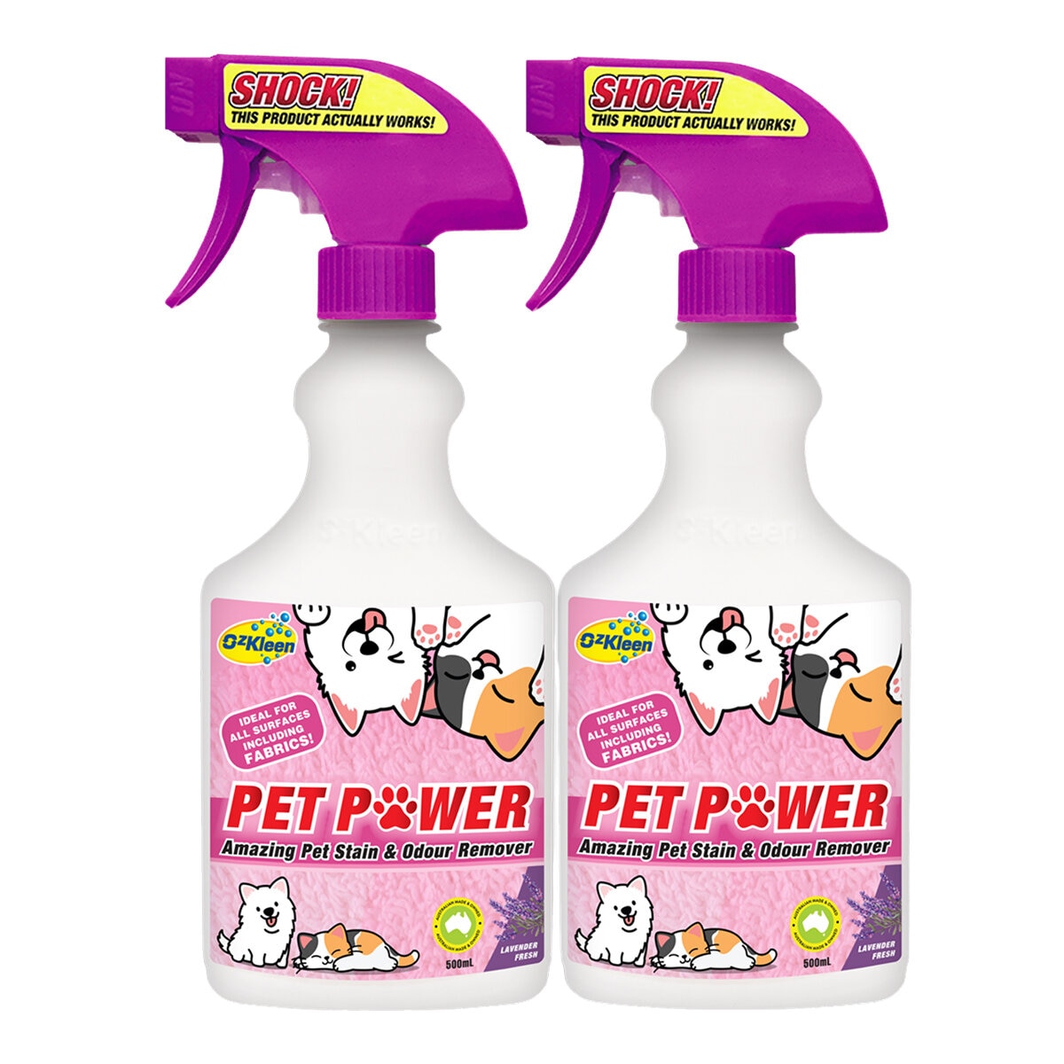 OzKleen 寵物汙漬異味清除劑 500毫升 X 2入