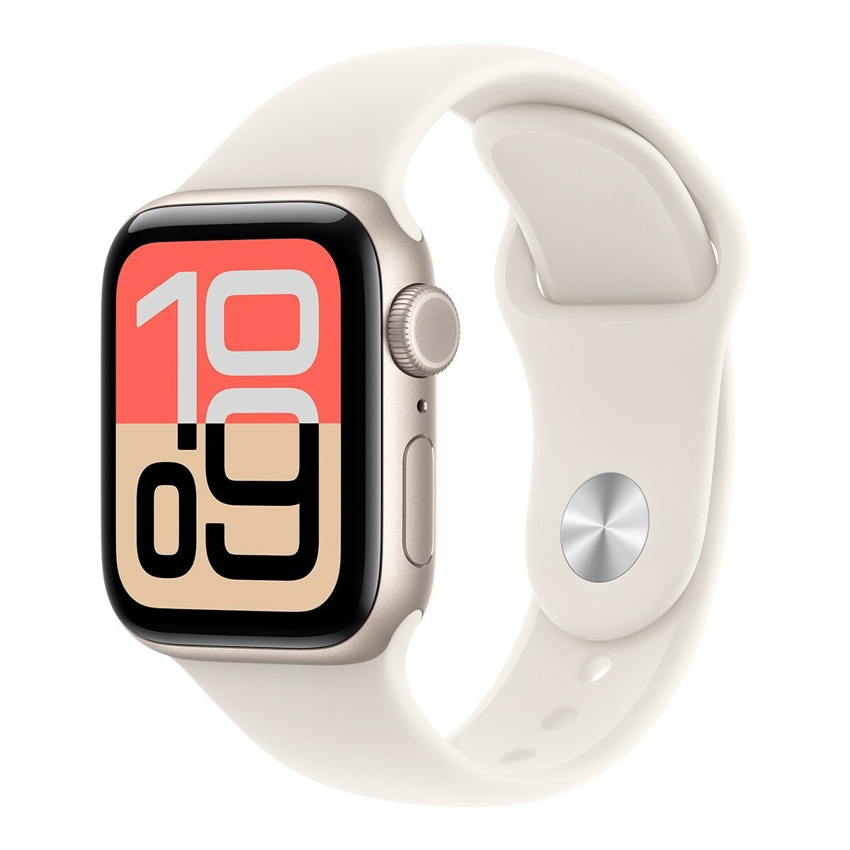 Apple Watch SE 3 GPS + 行動網路 40公釐 星光色鋁金屬錶殼 附星光色運動型錶帶 M/L