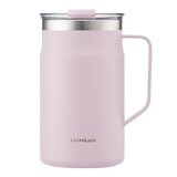 LocknLock 都會馬克咖啡杯 600毫升 X 2件組 淺綠+淺紫