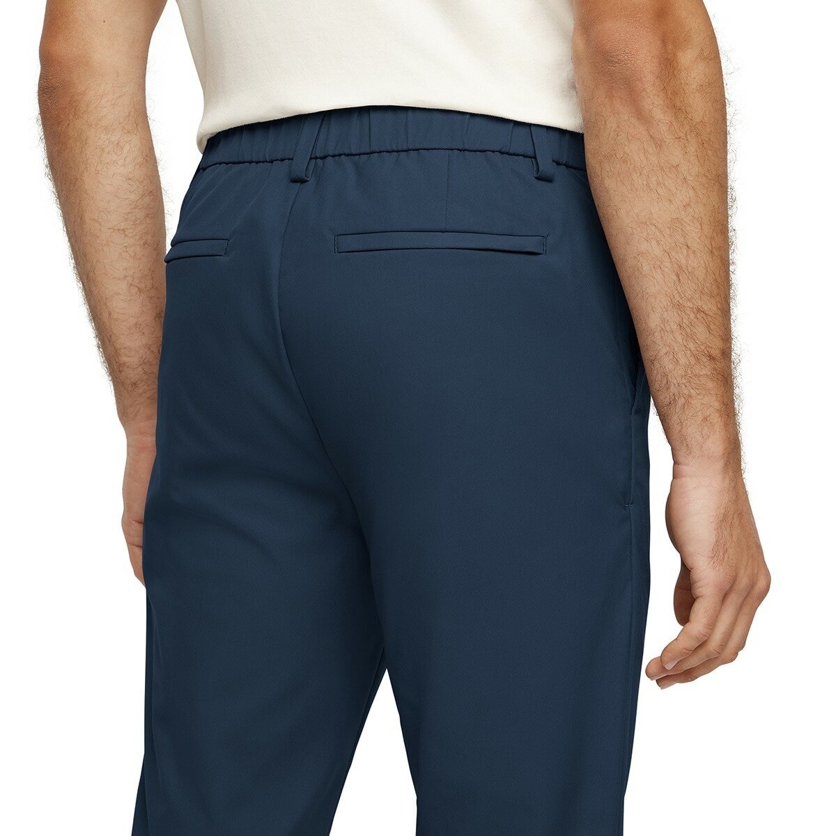 Banana Republic 男通勤彈性長褲 深藍