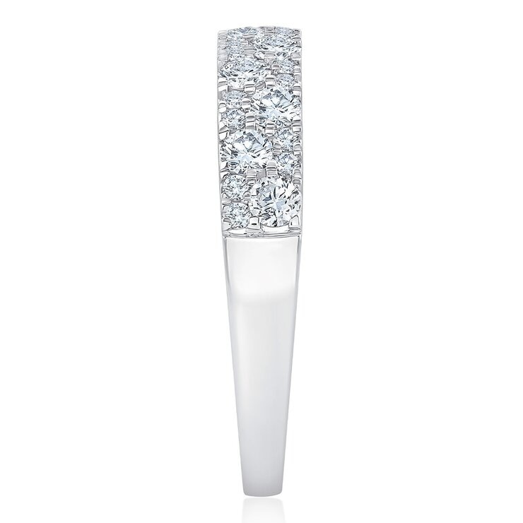 0.7克拉 18K白K金 圓形鑽石戒指 VS2/I