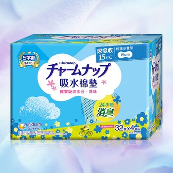 Charmnap 女性漏尿墊15cc 128片 Charmnap 女性漏尿墊15cc 128片