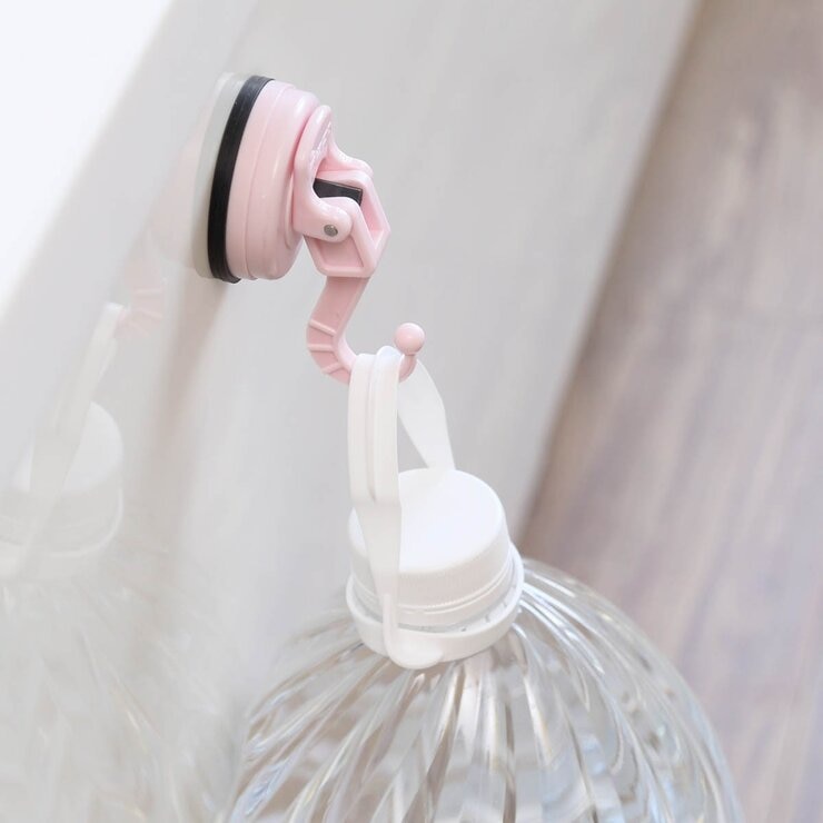 FECA 吸盤式彩色掛勾 5入組