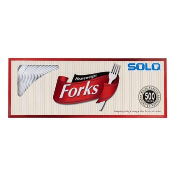 SOLO 白色塑膠叉子 500入 SOLO 白色塑膠叉子 500入