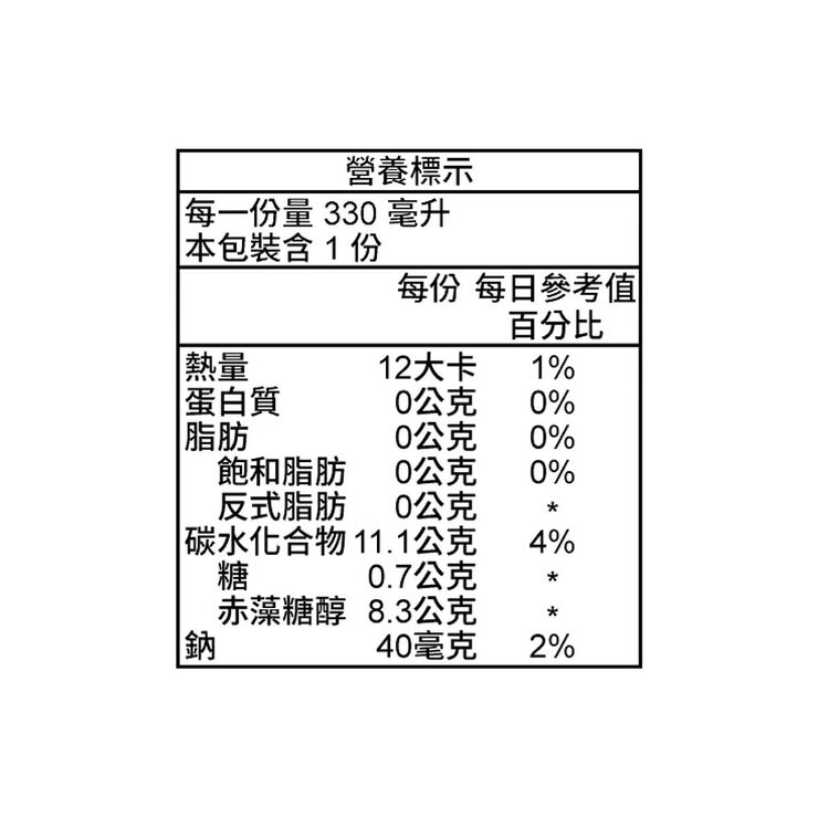 美粒果 零加糖蘋果蘇打 330毫升 X 24入