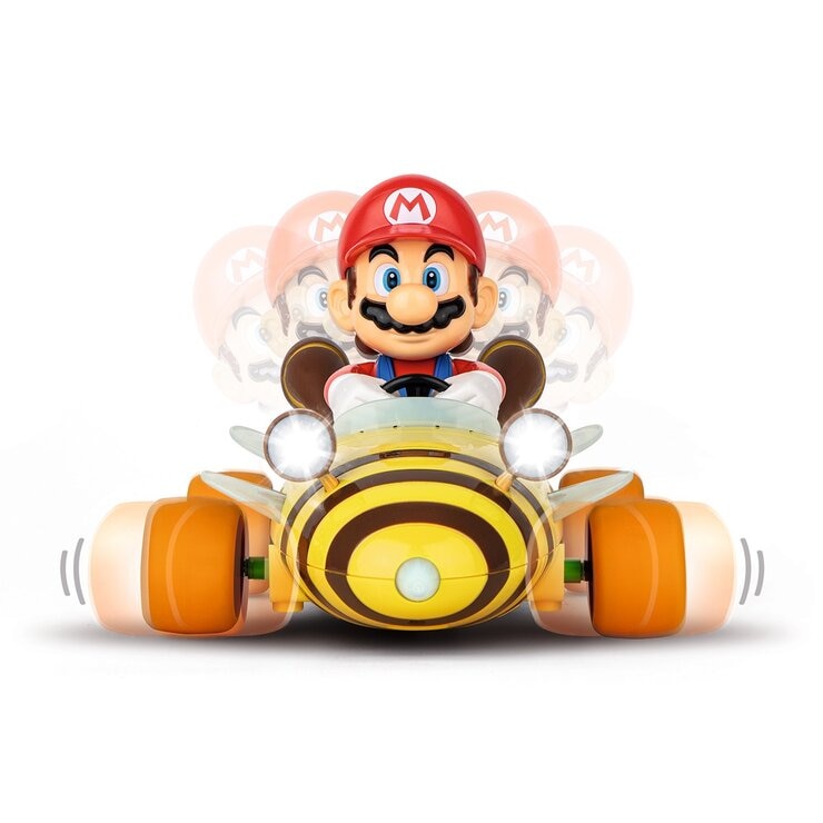 Carrera Mario Kart 1:18 蜜蜂遙控車 瑪利歐 + 耀西 / 6歲以上