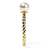 Tokyo Pearl 18K黃K金 5.5公釐 - 6.0公釐 Akoya 珍珠戒指